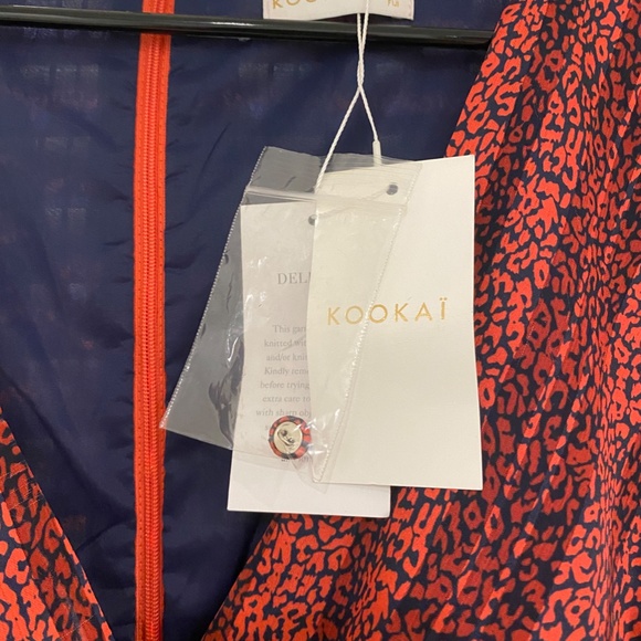 Kookai Dress Long Sleeve V Neck - Picture 9 of 10